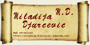 Miladija Đurčević vizit kartica